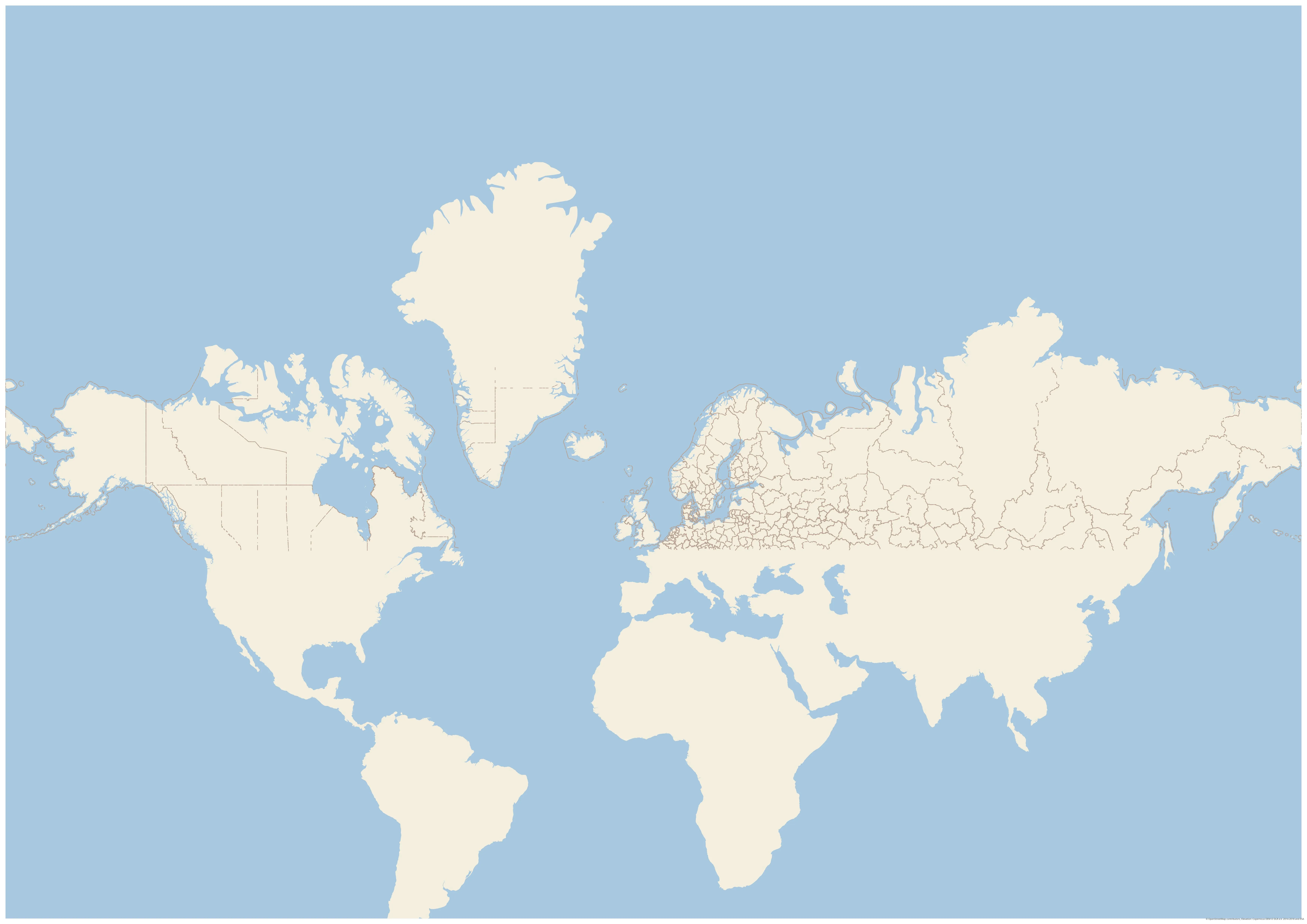 Topographic map of Alaska