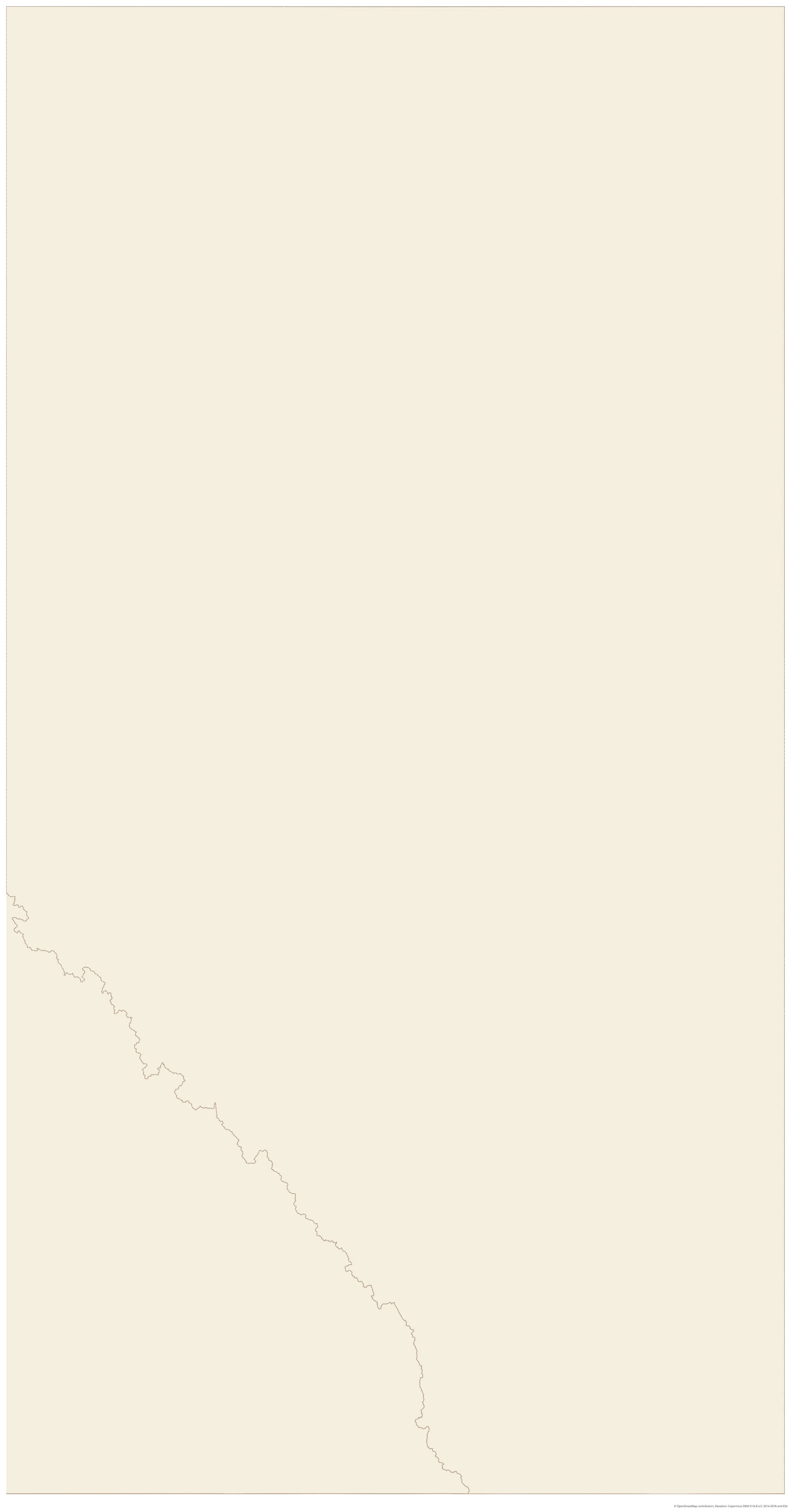 Topographic map of Alberta