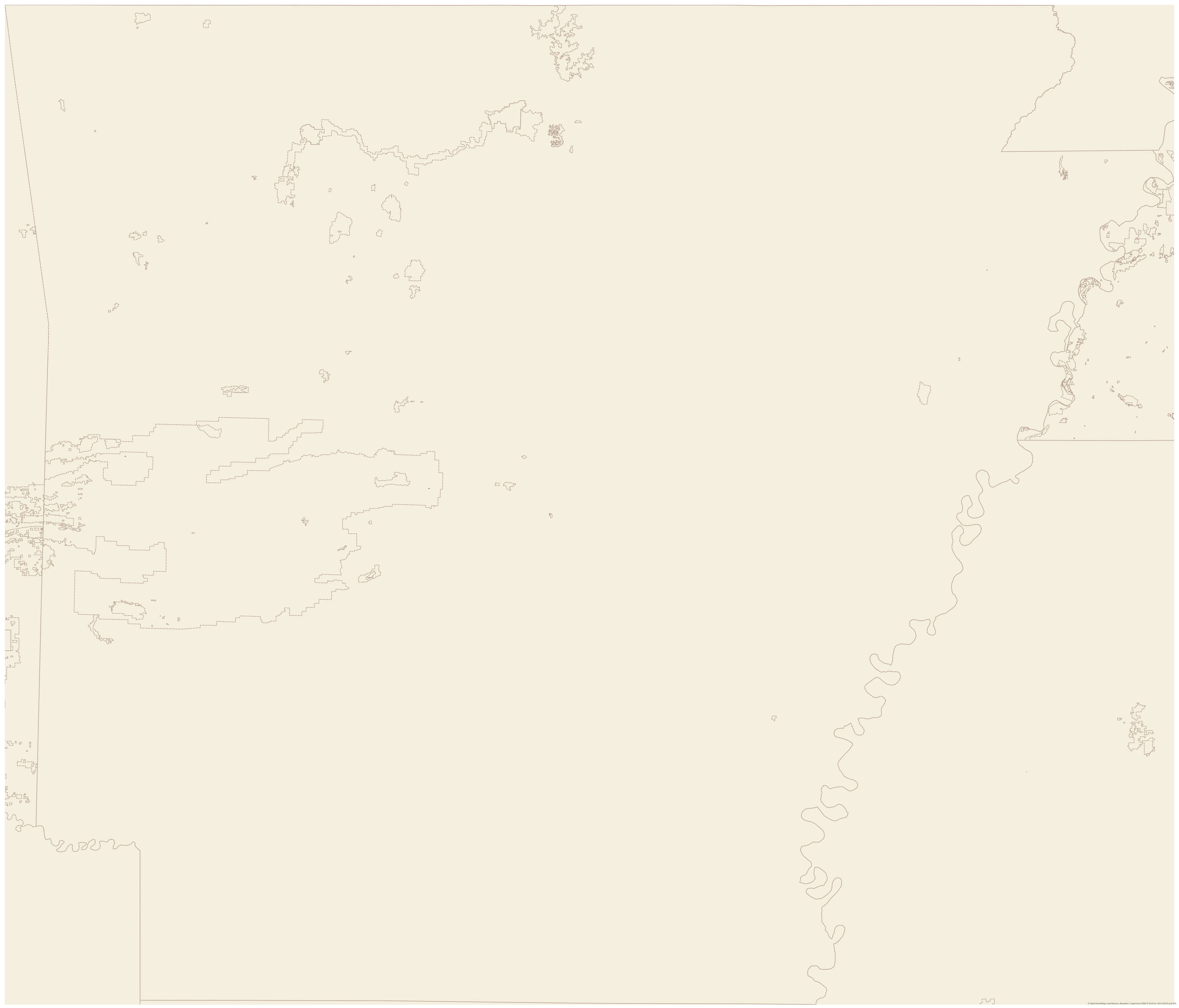 Topographic map of Arkansas