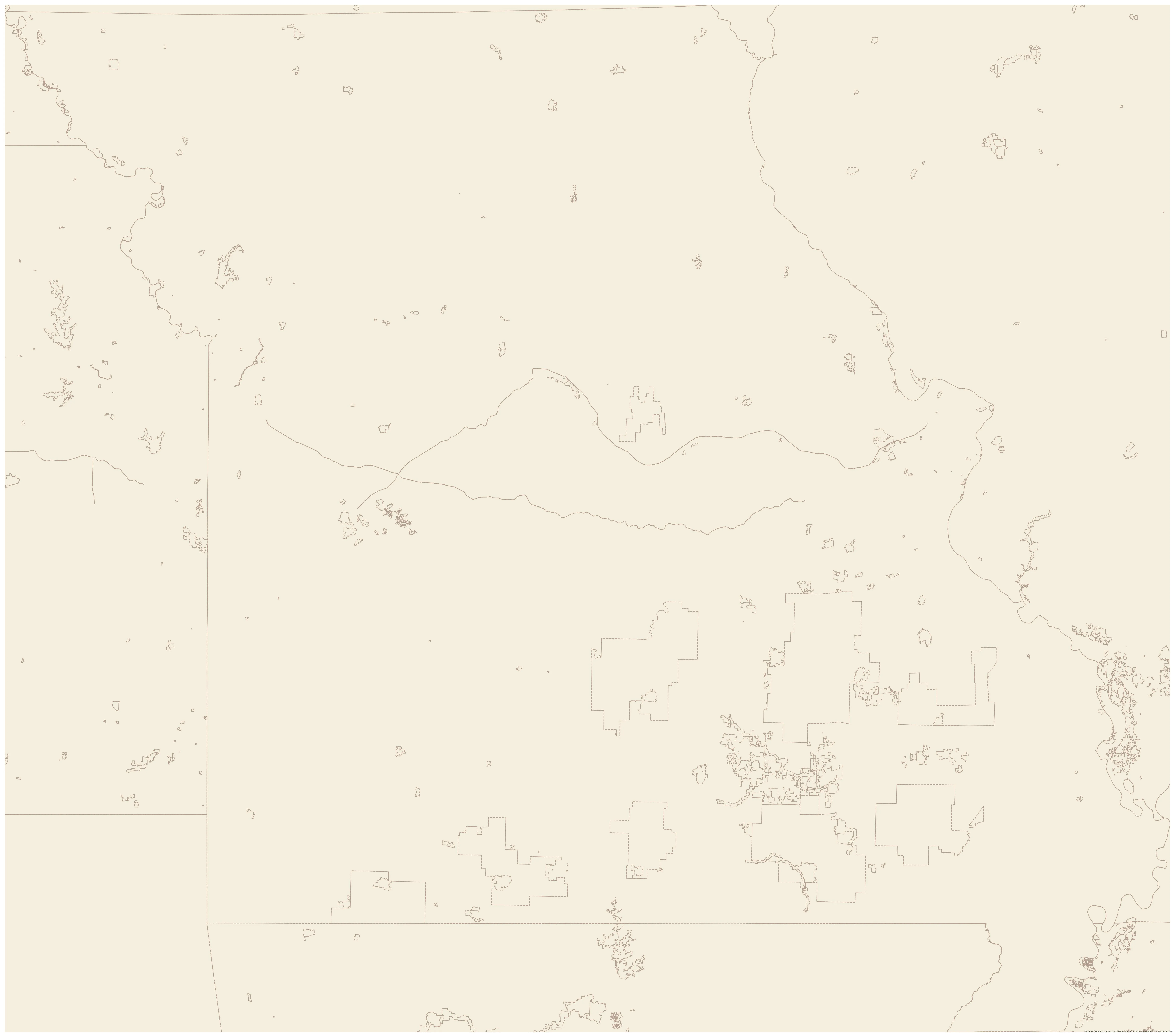 Topographic map of Missouri