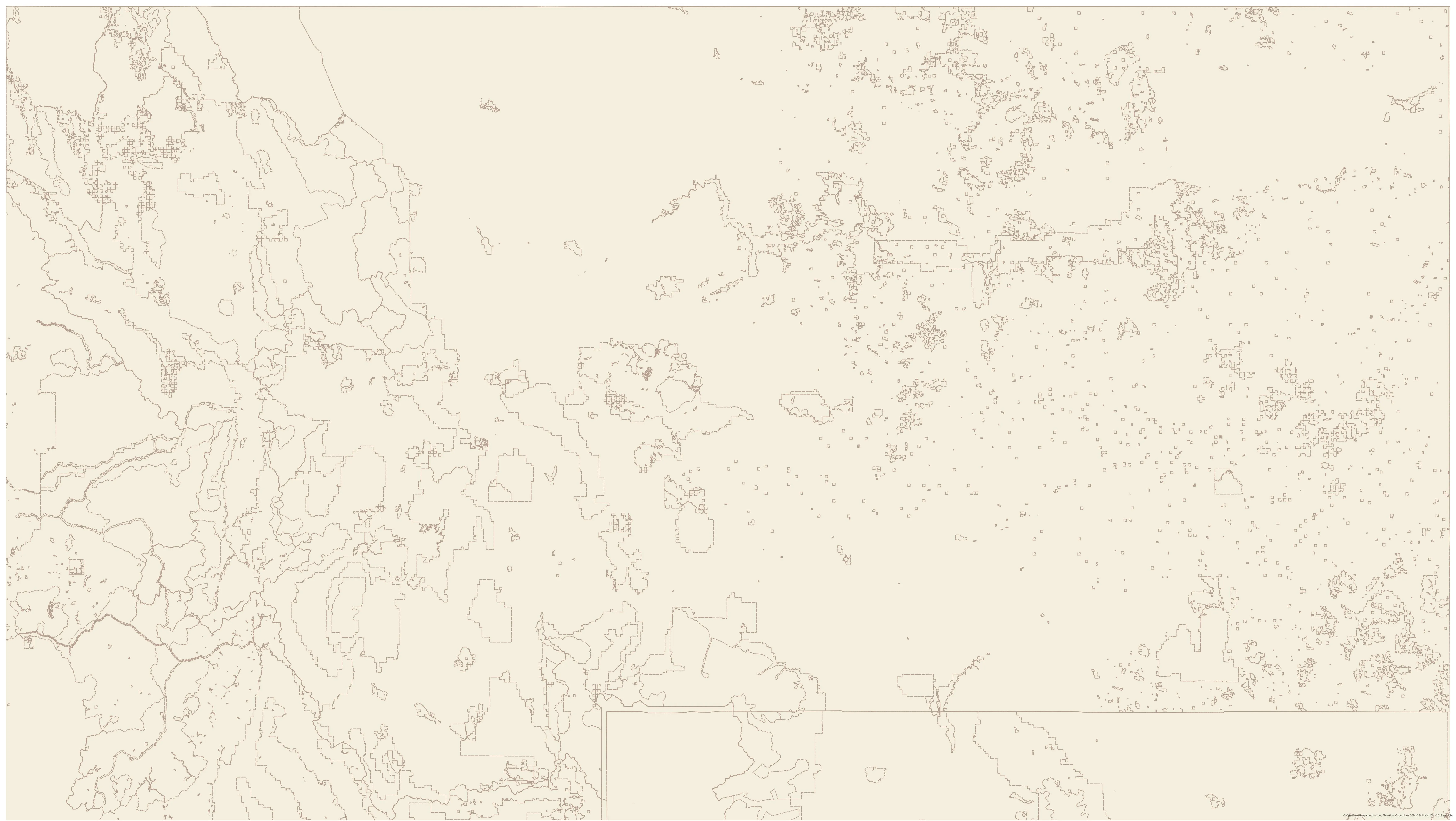 Topographic map of Montana