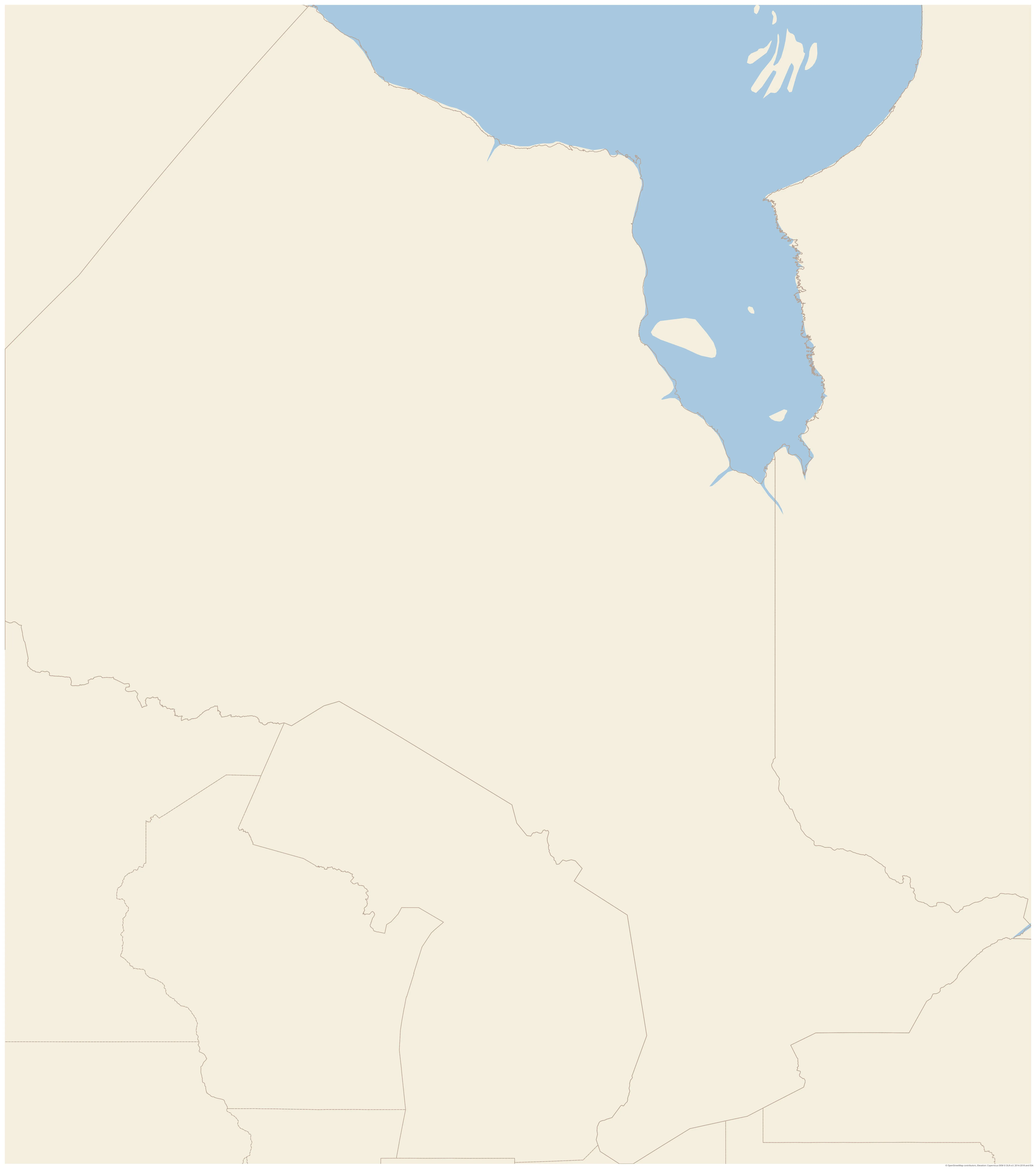 Topographic map of Ontario